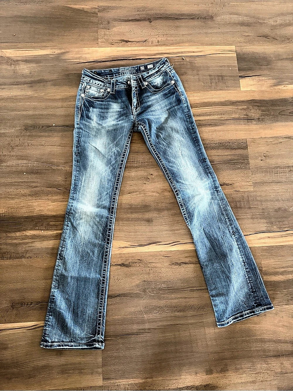 Miss Me Bootcut Jeans Blue Waist 29
